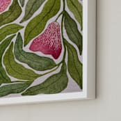 "Seeking balance" - Art Print in Forest Green by Rushmi - Frame Close-up