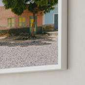 "Boa Vista" - Art Print in CP Blue by Kate Baird - Frame Close-up