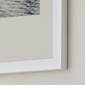 "Sand and Sea 1" - Art Print in Taupe Sand by Shawna Urban - Frame Close-up