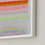 "Inner Light" - Art Print in Vibrant Pastel by HAPI ART - Frame Close-up