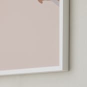 "Cover Me" - Art Print in Misty Rose by Efrat Ofek - Frame Close-up