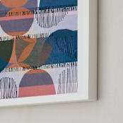 "Boho Screenprint III" - Art Print in Grape by Jenna Skead - Frame Close-up