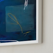 "BAIT & SWITCH" - Art Print in Lapis Lazuli by Keren Toledano - Frame Close-up