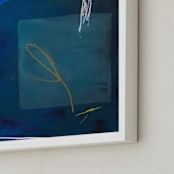 "BAIT & SWITCH" - Art Print in Lapis Lazuli by Keren Toledano - Frame Close-up