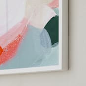 "Enliven" - Art Print in Tangerine by Melanie Severin - Frame Close-up