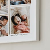"4 Photo Collage" - Foil Framed Photo in Gold by Hooray Creative - Frame Close-up