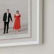 "Heritage Frame: Portrait Foil Framed Photo" - Foil Framed Photo in Rose Gold by Stacey Meacham - Frame Close-up