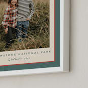 "Ribbon Frame: Portrait Framed Photo" - Framed Photo in Sprig by Carolyn MacLaren - Frame Close-up