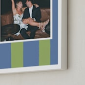 "Striped Mat: Framed Photo" - Framed Photo in Kiwi by Cindy Reynolds - Frame Close-up