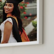 "The Big Picture: Graduation Framed Photo" - Framed Photo in White by Minted - Frame Close-up