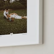 "With a Heart: Portrait Framed Photo" - Framed Photo in Taupe by Laura Hamm - Frame Close-up
