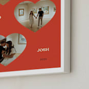 "Three Hearts: Framed Photo" - Framed Photo in Cherry by Ani Somi - Frame Close-up