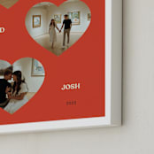"Three Hearts: Framed Photo" - Framed Photo in Cherry by Ani Somi - Frame Close-up