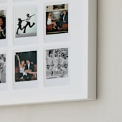 "Nine Photo: Portrait Framed Photo" - Framed Photo in Cloud by Olivia Kanaley Inman - Frame Close-up