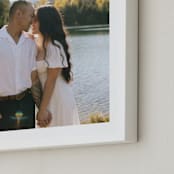 "The Big Picture: Valentine's Framed Photo" - Framed Photo in White by Minted - Frame Close-up