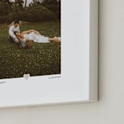 "With a Heart: Portrait Framed Photo" - Framed Photo in Taupe by Laura Hamm - Frame Close-up