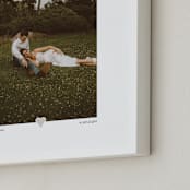 "With a Heart: Portrait Framed Photo" - Framed Photo in Taupe by Laura Hamm - Frame Close-up