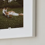 "With a Heart: Portrait Framed Photo" - Framed Photo in Taupe by Laura Hamm - Frame Close-up