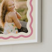 "Wavy: Framed Photo" - Framed Photo in Seashell by Robert and Stella - Frame Close-up