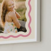 "Wavy: Framed Photo" - Framed Photo in Seashell by Robert and Stella - Frame Close-up
