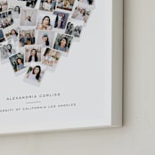"Heart Snapshot for Grads: Framed Photo" - Framed Photo in White by Minted - Frame Close-up