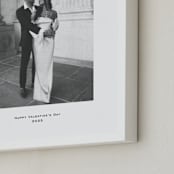 "Small Bow: Portrait Framed Photo" - Framed Photo in Petal by Annie Shapiro - Frame Close-up