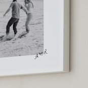 "Scripted Heart: Framed Photo" - Framed Photo in Graphite by Claudia Orengo - Frame Close-up