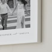 "Be There: Portrait Framed Photo" - Framed Photo in Charcoal by Blustery August - Frame Close-up