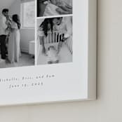 "Family Gallery: Portrait Framed Photo" - Framed Photo in Snow by Emily Sabol Goss - Frame Close-up