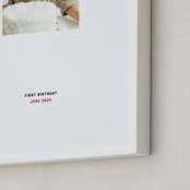 "Stamped Snap: Framed Photo" - Framed Photo in White by Minted - Frame Close-up