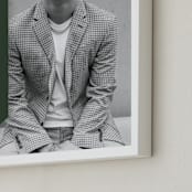 "Classic Sash: Portrait Framed Photo" - Framed Photo in Pine by Lauren Chism - Frame Close-up