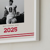 "Team Grad: Portrait Framed Photo" - Framed Photo in Cherry by Louise Kay - Frame Close-up