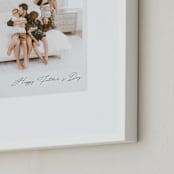 "Classic Snap: Portrait Framed Photo" - Framed Photo in Quartz by Minted - Frame Close-up