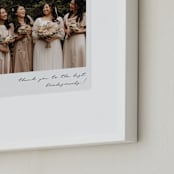 "Classic Snap (BRIDES)" - Framed Photo in Quartz by Minted - Frame Close-up