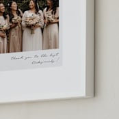 "Classic Snap (BRIDES)" - Framed Photo in Quartz by Minted - Frame Close-up