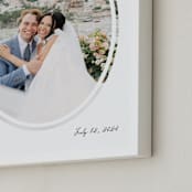 "Artifact: Oval Framed Photo" - Framed Photo in Charcoal by Snow and Ivy - Frame Close-up