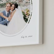 "Artifact: Oval Framed Photo" - Framed Photo in Charcoal by Snow and Ivy - Frame Close-up