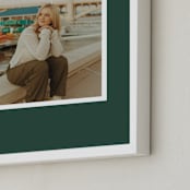"Color Border: Portrait Framed Photo" - Framed Photo in Green by Minted - Frame Close-up