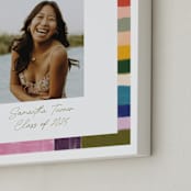 "Colorful Tiles: Portrait Framed Photo" - Framed Photo in Olive by Sierra Lee - Frame Close-up