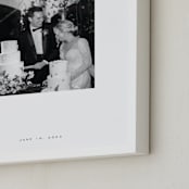 "Monogram: Square Framed Photo " - Framed Photo in White by Minted - Frame Close-up