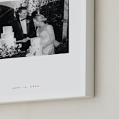 "Monogram: Landscape Framed Photo " - Framed Photo in White by Minted - Frame Close-up
