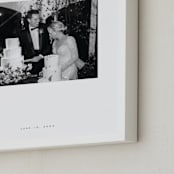 "Monogram: Landscape Framed Photo " - Framed Photo in White by Minted - Frame Close-up