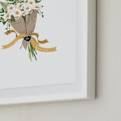 "Georgia Cherokee Rose Bouquet" - Art Print in Mango by Susan Moyal - Frame Close-up