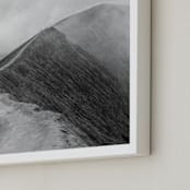 "Mighty Mount Bromo" - Art Print in Black & White by Marianne Brouwer - Frame Close-up