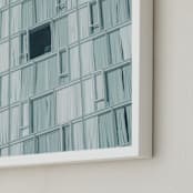 "In Reverse" - Art Print in Muted Aqua by Lindsay Ferraris Photography - Frame Close-up