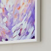 "Petals" - Art Print in Lavender Mist by Grace Kreinbrink - Frame Close-up