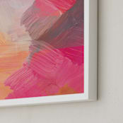 "Valley" - Art Print in Watermelon by Hooray Creative - Frame Close-up