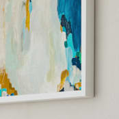 "Agua de Oro" - Art Print in Navy by Parima Studio - Frame Close-up