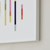 "salt water taffy" - Art Print in Bubblegum pink by Stacey Meacham - Frame Close-up