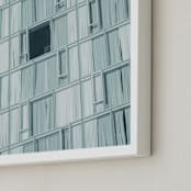 "In Reverse" - Art Print in Muted Aqua by Lindsay Ferraris Photography - Frame Close-up